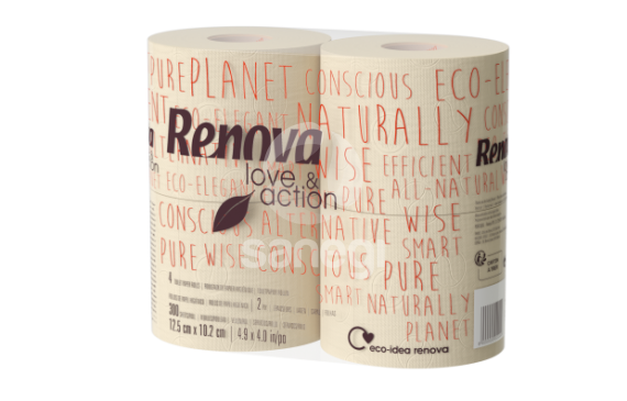 Papel Higiénico Compact Renova Love & Action Papel Higiénico Compact Renova Love & Action