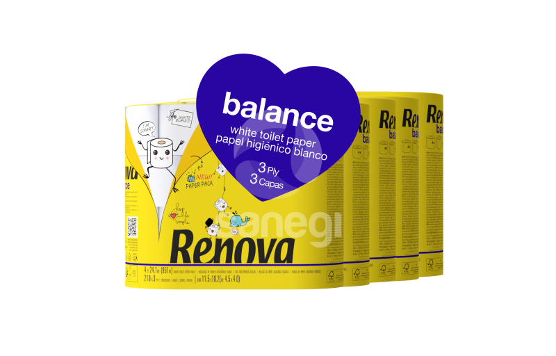 Papel Higiénico Renova Balance 20r